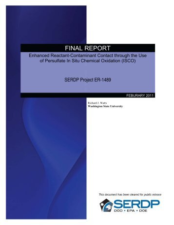 Final Report - Strategic Environmental Research and Development ...