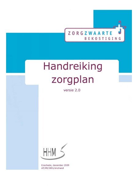 "Handreiking zorgplan" PDF document | 16 pagina's - Rijksoverheid.nl