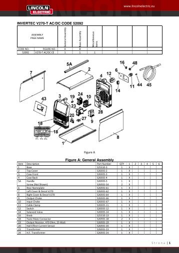 INVERTEC V270-T AC/DC CODE 52092 - Lincoln Electric ...