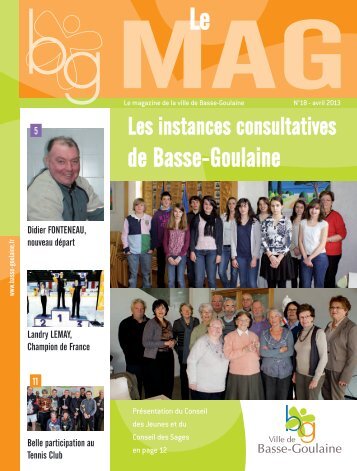 Magazine municipal Avril 2013 - Ville de Basse-Goulaine