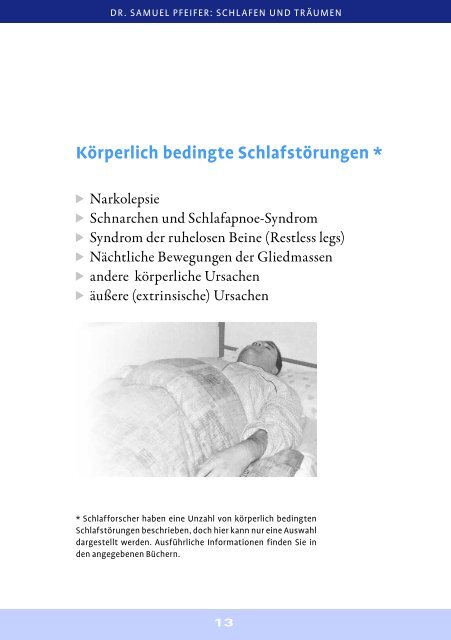 SCHLAFEN UND TRÄUMEN - Schlafstörungen ... - seminare-ps.net