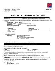 risalah data keselamatan kimia - Petron