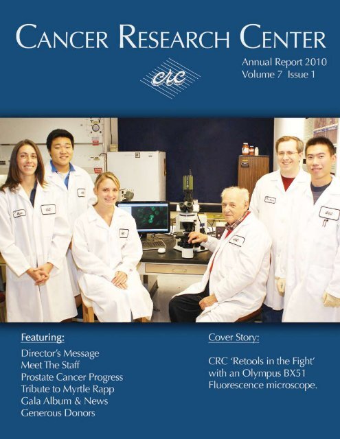 2010 Annual Report - Cancer Research Center
