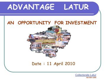 Latur at a Glance - Latur District