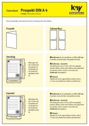 Datenblatt Prospekt DIN A 4