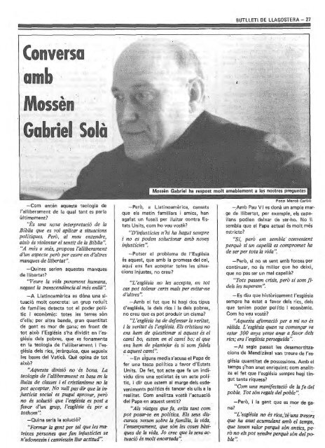 Gener 1985 - Arxiu Municipal de Llagostera - Ajuntament de ...