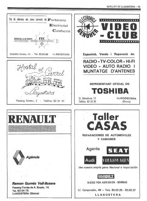 Gener 1985 - Arxiu Municipal de Llagostera - Ajuntament de ...
