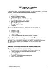 Executive Committee Positions - Punahou School