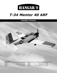 Download the T34 Mentor manual - Horizon Hobby UK