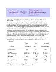 Foliar Fertilization of Flower Bulb Crops - Department of Horticulture