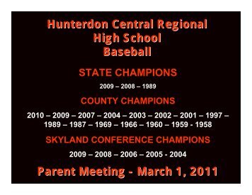 March 1, 2011 - Hunterdon Central Regional High School