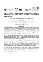 the life cycle assessment of clothes washing options - ALCAS ...