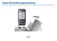 Nokia-E66-Bedienungsanleitung.pdf herunterladen - Fonmarkt.de