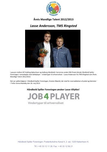 Lasse Andersson, TMS Ringsted - HÃ¥ndbold Spiller Foreningen