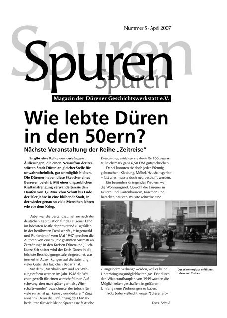 Spuren 05/2007 - Dürener Geschichtswerkstatt