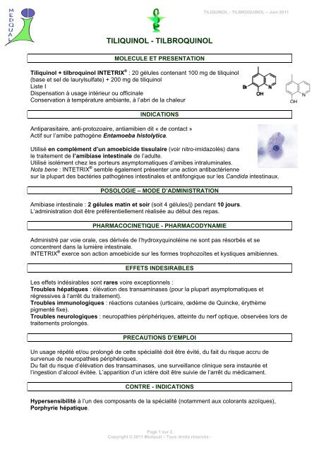 tiliquinol - MedQual