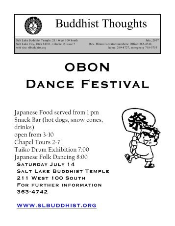OBON Dance Festival - Salt Lake Buddhist Temple