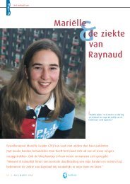 MariÃ«lle de ziekte van Raynaud - Huid Magazine