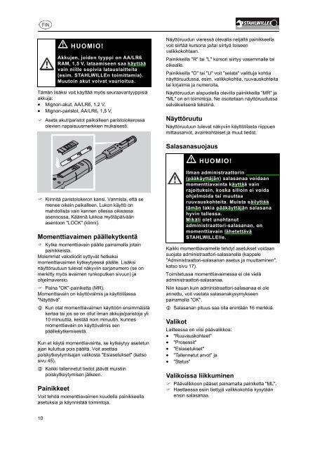 Sensotork 712 713 FIN.pdf - Wihuri Oy Tekninen Kauppa