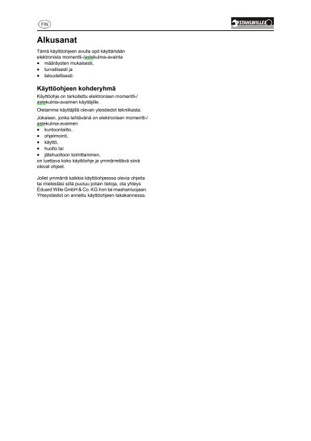 Sensotork 712 713 FIN.pdf - Wihuri Oy Tekninen Kauppa