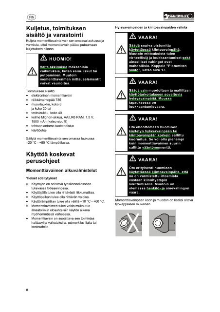 Sensotork 712 713 FIN.pdf - Wihuri Oy Tekninen Kauppa