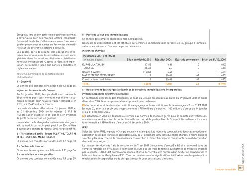 Rapport annuel 2005 - touax group