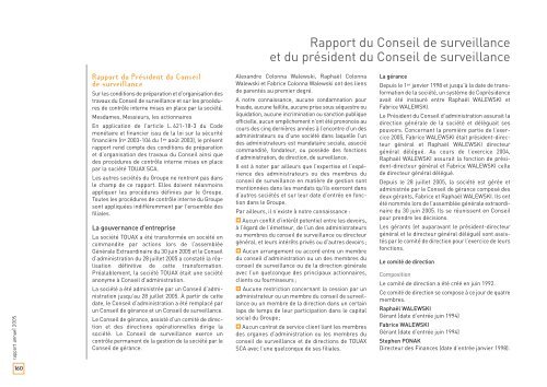 Rapport annuel 2005 - touax group