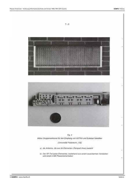 Planare Antennen - Stiftung HAMFU