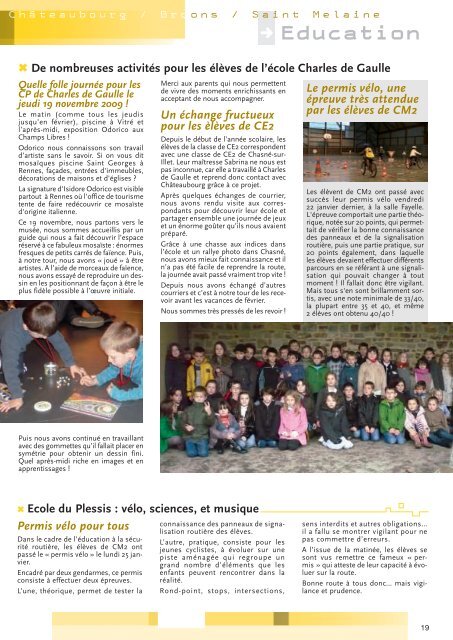 Le magazine de mars 2010 - Chateaubourg