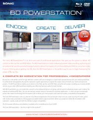 Sonic BD PowerStation Brochure - Audio Intervisual Design, Inc.