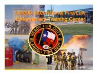 Laredo International Fire/Law Enforcement Training ... - Laredo, TX
