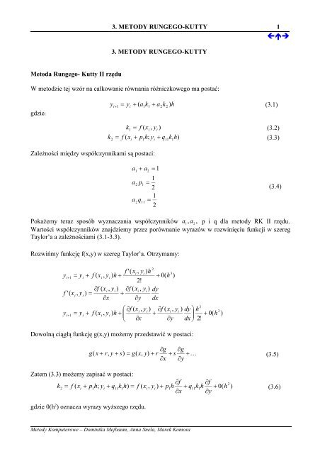 3. metody rungego-kutty