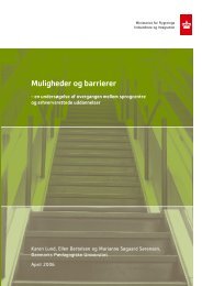 Muligheder og barrierer - Ny i Danmark