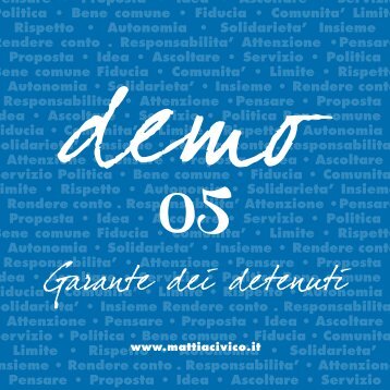 "Demo" n. 5: Il Garante dei diritti dei detenuti (pdf) - Mattia Civico