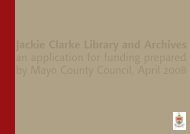Jackie Clarke Library and Archives - Mayo County Council