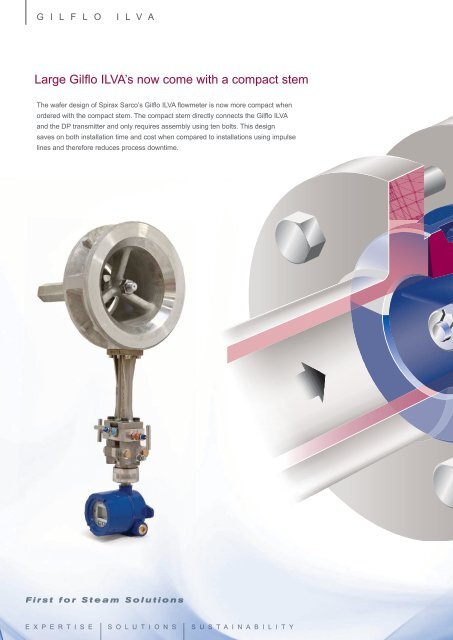 Gilflo ILVA flowmeters for steam, liquids and gases - Spirax Sarco