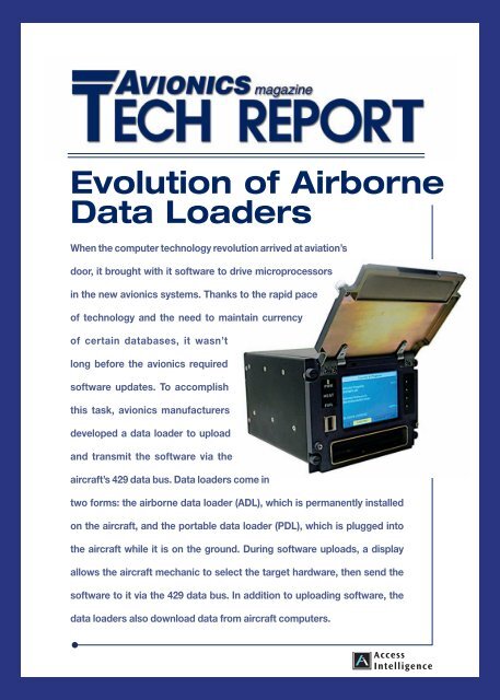 Evolution of Airborne Data Loaders - Aviation Today