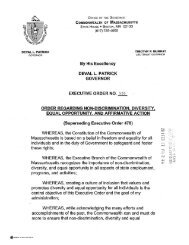 MA Executive Order 526