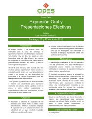 Expresión Oral y Presentaciones Efectivas - CIDES Corpotraining