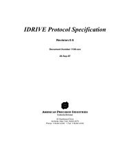 IDRIVE Protocol Specification - Kollmorgen