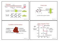 Polymers Cross Links Crystalline and Amorphous Glass Transition ...