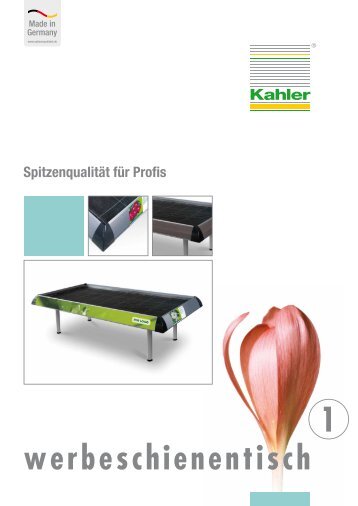 werbeschienentisch 1 - Kahler