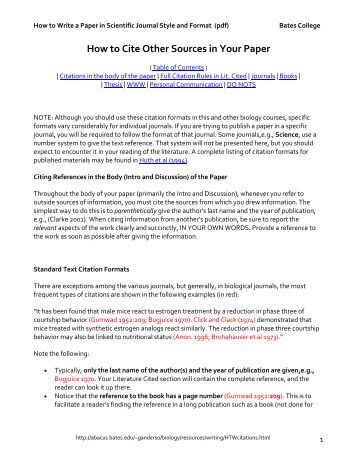 how to cite sources in an essay
