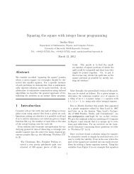 Squaring the square with integer linear programming