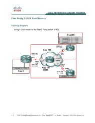 Case Study 2 OSPF Four Routers