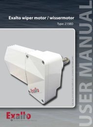 Handleiding Exalto wissermotor 215BD