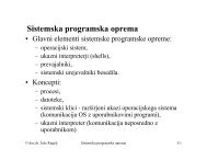 Sistemska programska oprema - Hrast