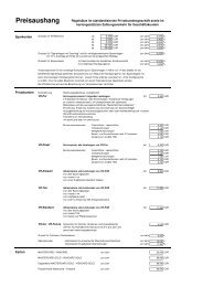 Preisaushang - Vereinigte Volksbank Raiffeisenbank eG