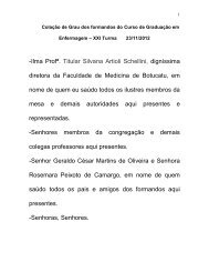 Discurso da paraninfa, professora Marli Teresinha ... - Unesp