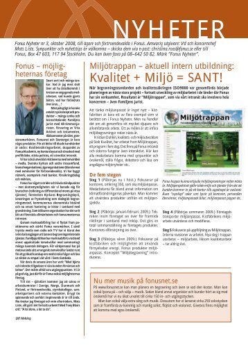 NYHETER - Fonus